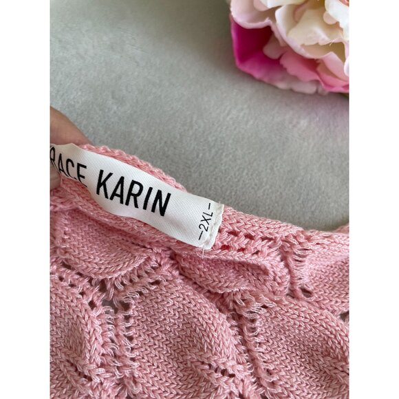 NWT Grace Karin Womens Knit Cardigan Shrug 2XL Lightweight Elegant Cottagecore - Picture 6 of 7